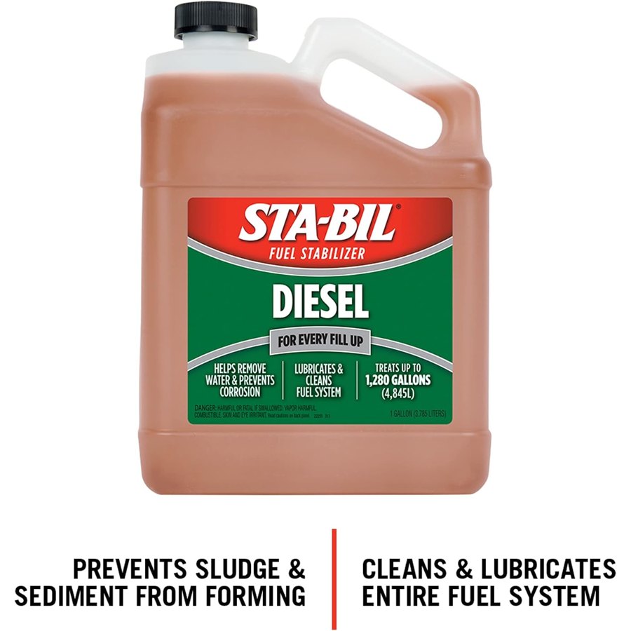 STA-BIL (22255 Diesel Fuel Stabilizer and Performance Improver - Keeps Diesel Fuel Fresh for Up to 12 Months - Lubricates and Cleans The Fuel System - Treats 1,280 Gallons, 1 Gallon, 128 Fl. oz. — view 2