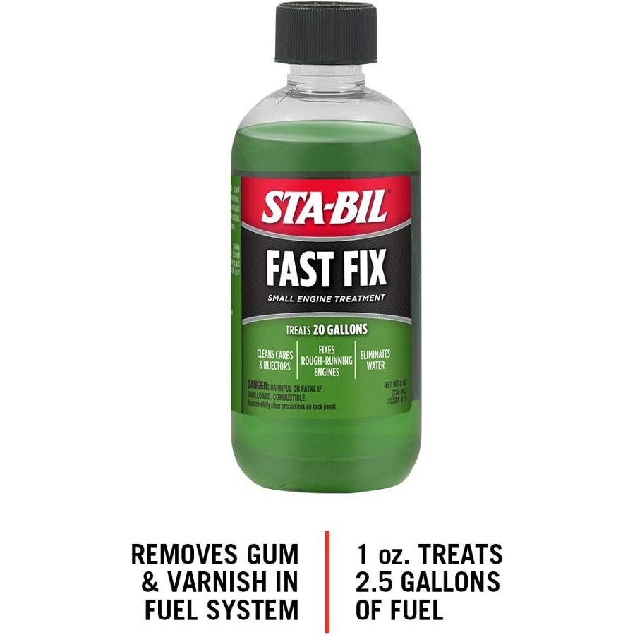 STA-BIL Fast Fix - Small Engine Treatment, Cleans Carburetors and Injectors, Fixes Rough Running Engines, Eliminates Water, Treats Up to 20 Gallons (22304), Green, 8oz (Pack of 2) — view 2