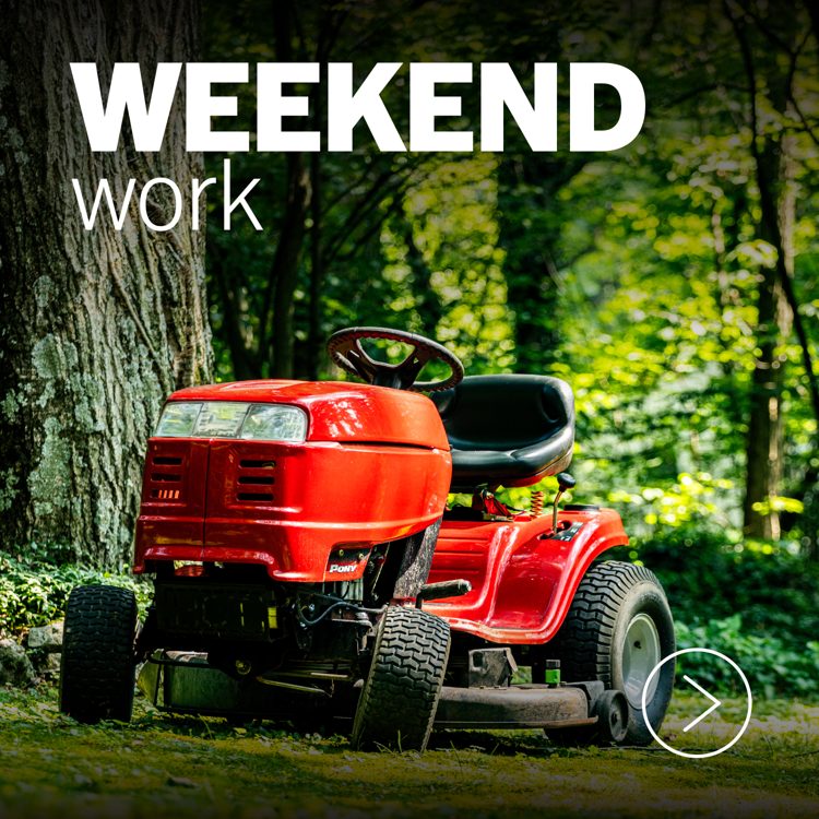 Weekend yard work