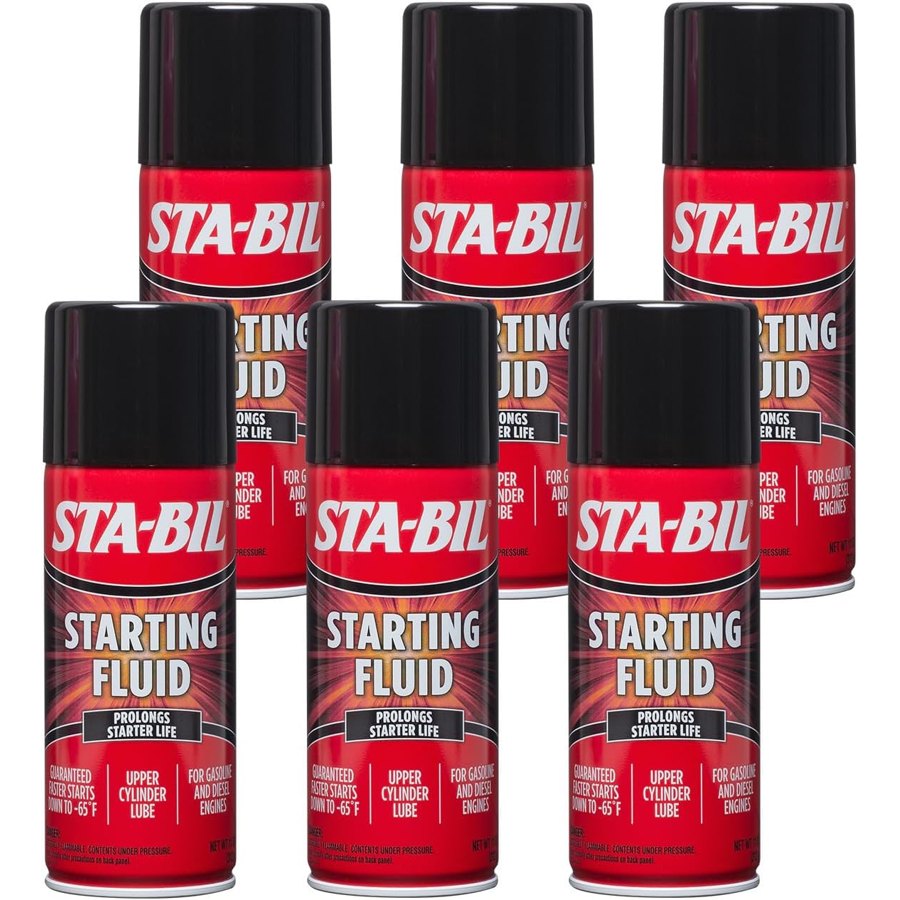 STA-BIL Starting Fluid, 11 oz, 6-Pack